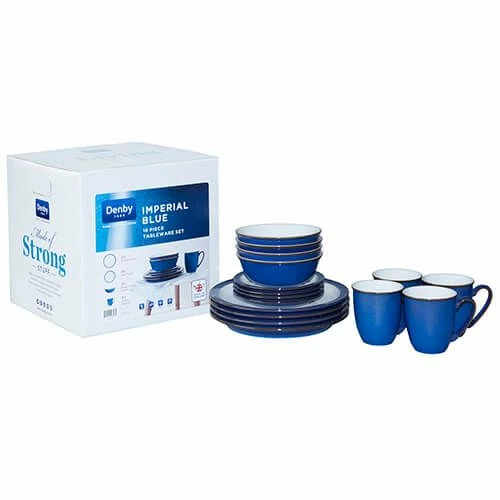 Denby Imperial Blue 16 Piece Set - Image 2