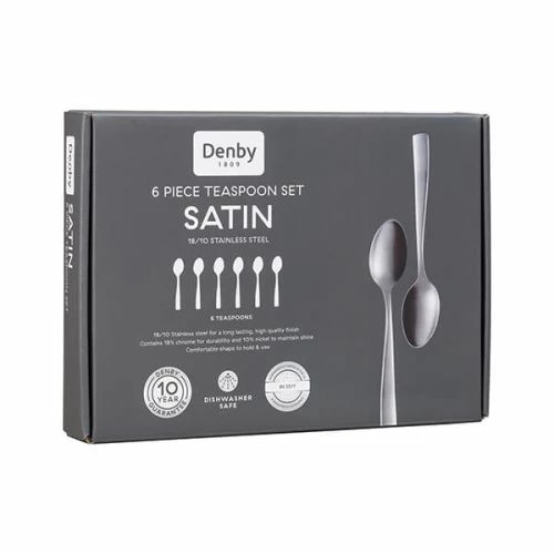 Denby Satin 6 Piece Tea Spoon Set - Image 2