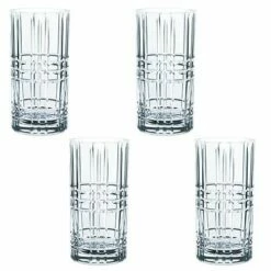 Nachtmann Square Long Drink Glass Set Of 4