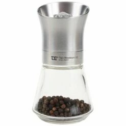 T&G CrushGrind Tip Top Stainless Steel Top Pepper Mill