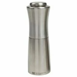 T&G CrushGrind Apollo Brushed Stainless Steel Pepper Mill