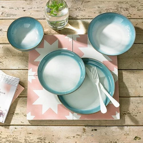 Denby Azure Haze Coupe Dinner Plate - Image 3