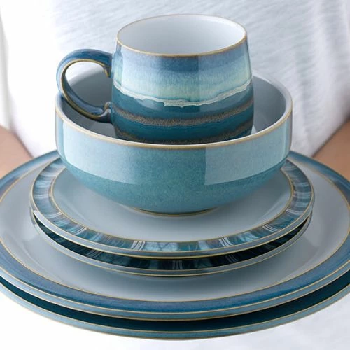 Denby Azure 4 Piece Cereal Bowl Set - Image 2