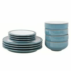 Denby Azure 12 Piece Tableware Set
