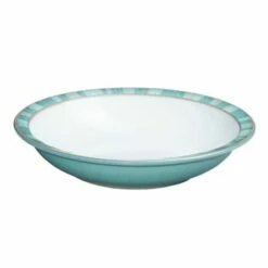 Denby Azure Coast Shallow Rimmed Bowl