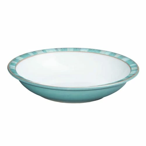 Denby Azure Coast Shallow Rimmed Bowl