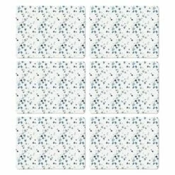 Denby Elements Set Of 6 Terrazzo Effect Blues Placemats