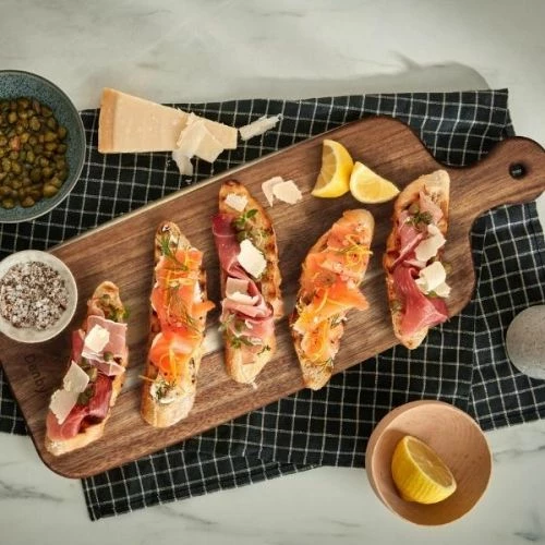 James Martin Denby 4 Piece Cheeseboard Paddle Kit - Image 2