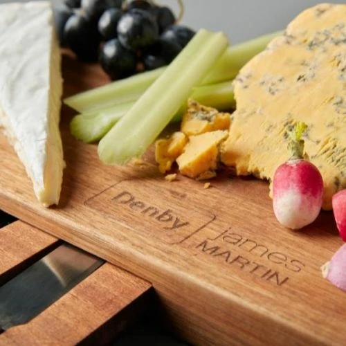 James Martin Denby 4 Piece Cheeseboard Paddle Kit - Image 3