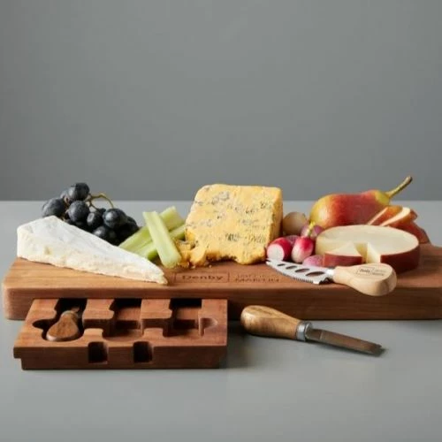 James Martin Denby 4 Piece Cheeseboard Paddle Kit - Image 4