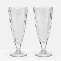 Joules Country Cottage Bee Glass Ice Cream Sundae Set Of 2