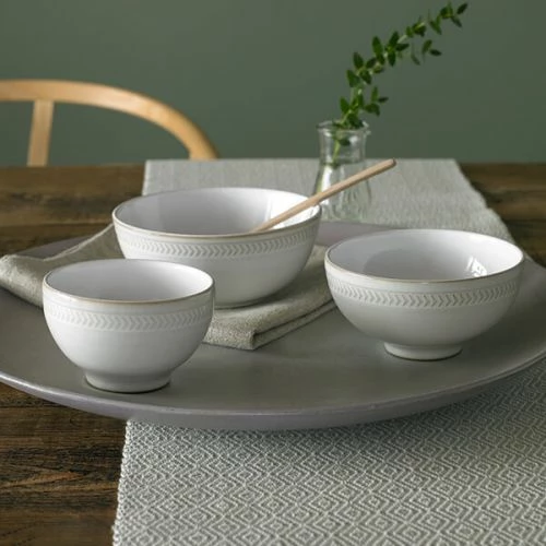 Denby Natural Canvas Textured Rice Bowl - Image 5