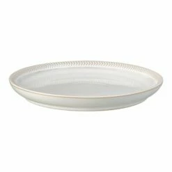 Denby Natural Canvas Textured Medium Coupe Plate