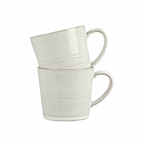 Denby Natural Canvas 2 Piece Textured Mug Set - Image 2