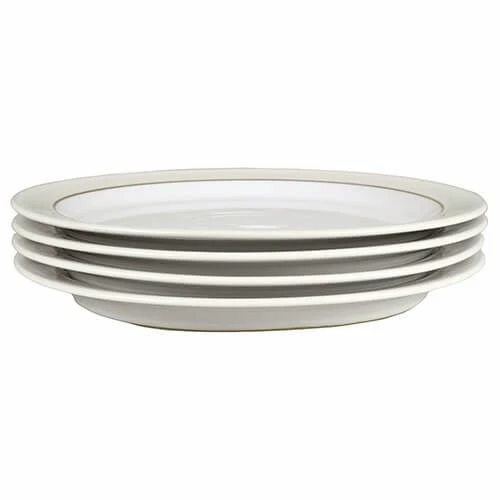 Denby Natural Canvas 4 Piece Dinner Plate Set