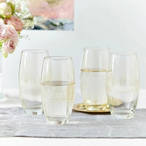 Denby Monsoon Lucille Gold Set Of 2 Large Tumblers - Image 3