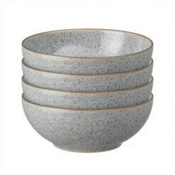 Denby Studio Grey Set Of 4 Cereal Bowls