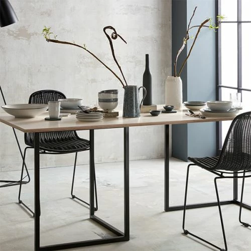 Denby Studio Grey Set Of 4 White Medium Coupe Plates - Image 3