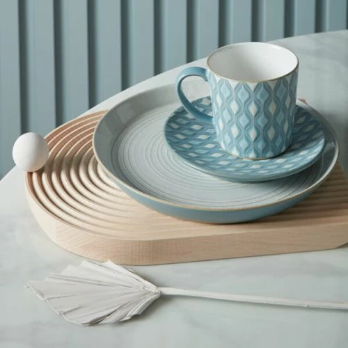 Denby Impression Blue Hourglass Small Plate - Image 3