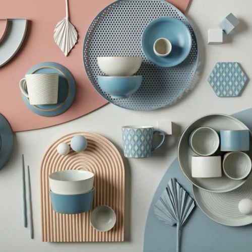 Denby Impression Blue Hourglass Small Plate - Image 4