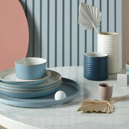 Denby Impression Blue Hourglass Small Plate - Image 6