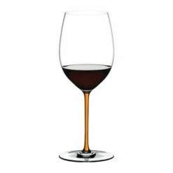 Riedel Hand Made Fatto A Mano Cabernet / Merlot Glass Orange