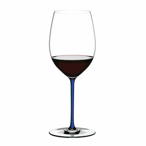 Riedel Hand Made Fatto A Mano Cabernet/Merlot Wine Glass Dark Blue - Image 2