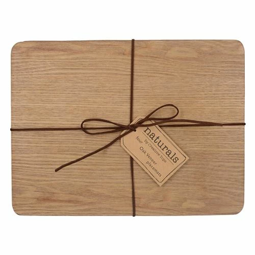 Creative Tops Oak Veneer Pack Of 4 Placemats - Image 2
