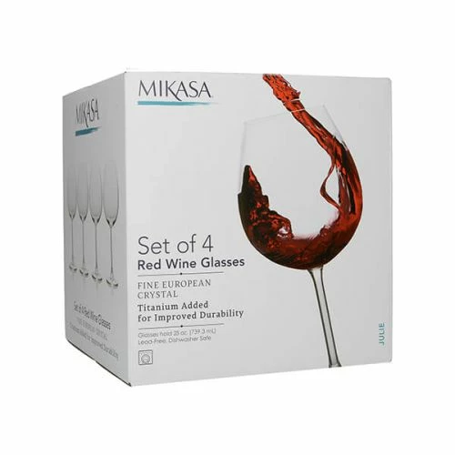 Mikasa Julie Set Of 4 25oz Red Wine Glasses - Image 2