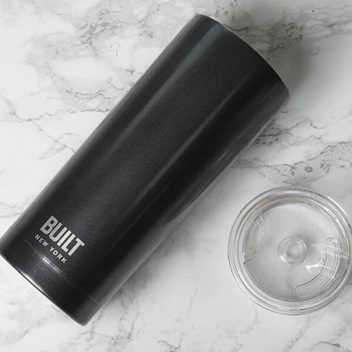 Built 568ml Double Walled Stainless Steel Travel Mug Charcoal Grey - Image 2