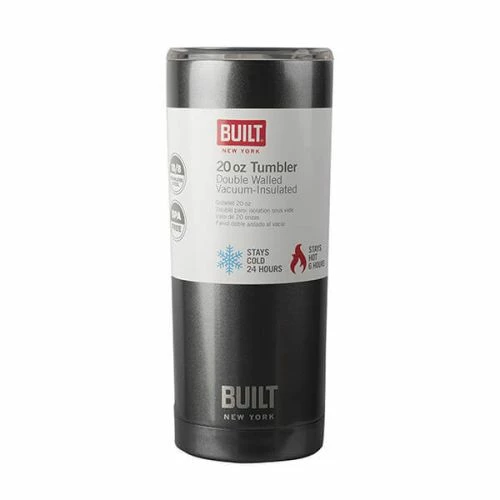 Built 568ml Double Walled Stainless Steel Travel Mug Charcoal Grey - Image 3