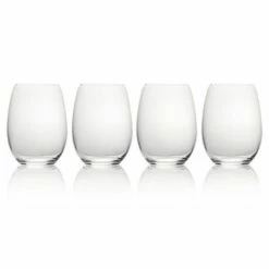 Mikasa Julie Set Of 4 19.75oz Stemless Wine Glasses