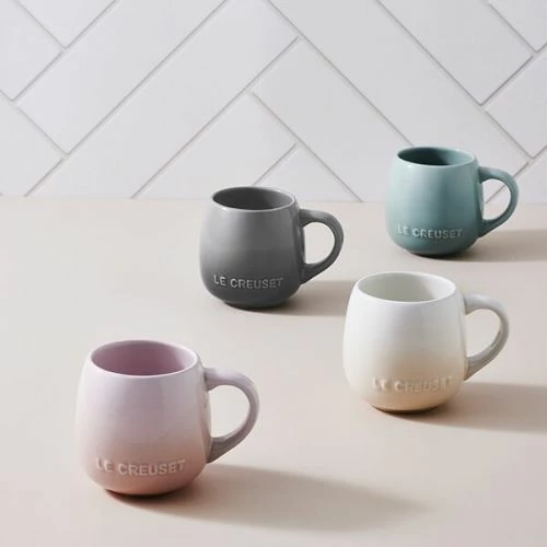 Le Creuset Sea Salt Stoneware Coupe Collection Sphere Mug - Image 5