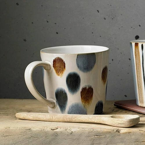 Denby Brown Spot Painted Large Mug - Image 3