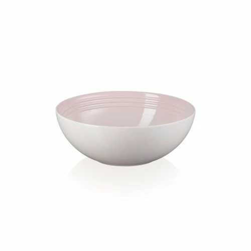 Le Creuset Shell Pink Stoneware Medium 24cm Serving Bowl - Image 2