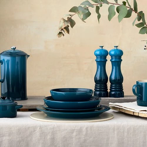 Le Creuset Deep Teal Stoneware 22cm Side Plate - Image 5