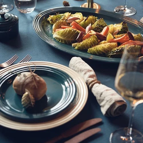 Le Creuset Deep Teal Stoneware 22cm Side Plate - Image 6