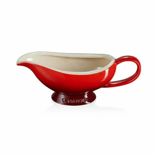Le Creuset Cerise Stoneware Gravy Boat 460ml - Image 2