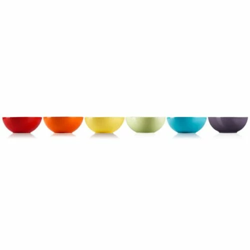 Le Creuset Rainbow Set Of 6 Cereal Bowls - Image 3