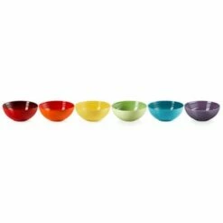 Le Creuset Rainbow Set Of 6 Cereal Bowls