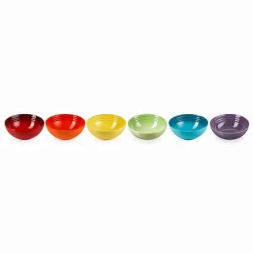 Le Creuset Rainbow Set Of 6 Cereal Bowls - Image 4