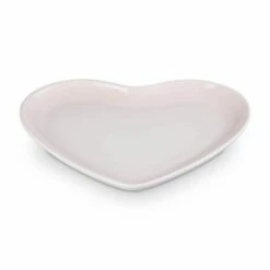Le Creuset L'Amour Heart Collection Shell Pink 23cm Heart Plate