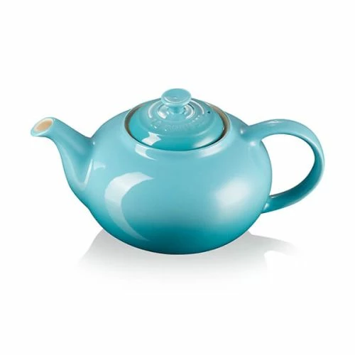 Le Creuset Teal Stoneware Classic Teapot - Image 2
