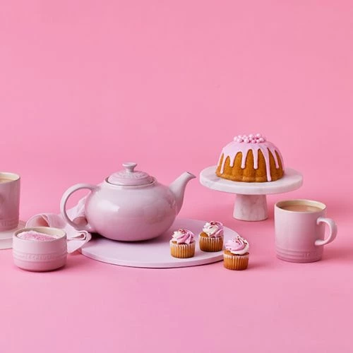 Le Creuset Shell Pink Stoneware Classic Teapot - Image 5