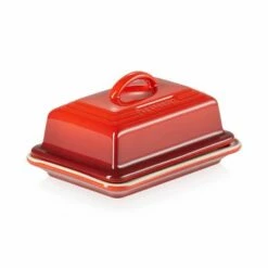 Le Creuset Cerise Stoneware Butter Dish