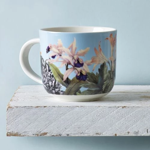 Royal Botanic Gardens Kew Bee Floral Mug 290ml - Image 3