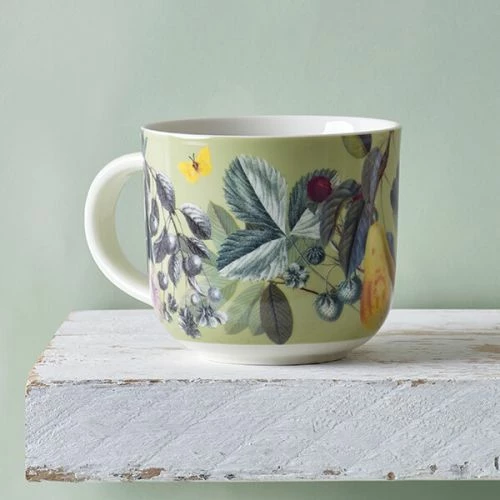 Royal Botanic Gardens Kew Fruit And Floral Green Mug 290ml - Image 3