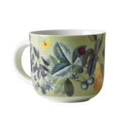 Royal Botanic Gardens Kew Fruit And Floral Green Mug 290ml