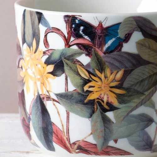 Royal Botanic Gardens Kew Floral Butterfly White Mug 290ml - Image 2