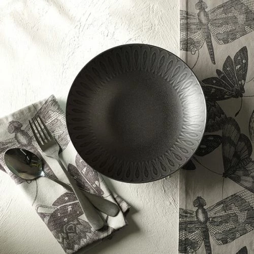 Royal Botanic Gardens Kew Living Jewels Pasta Bowl 22cm -Black